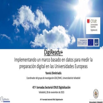 DigiReady+ Implementando un marco basado en datos para medir la preparación ...