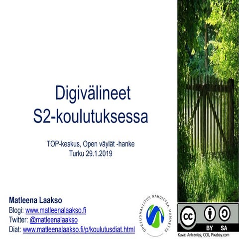 Digivälineet S2-koulutuksessa
