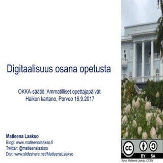 Digitaalisuus osana opetusta