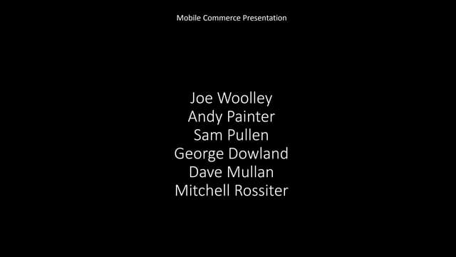 Mobile Commerce