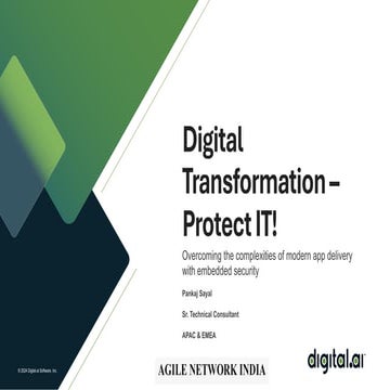 ANIn Bengaluru July 2024 | Digital Transformation – Protect IT! by Pankaj Sayal