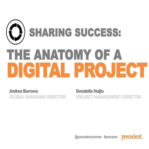Anatomy of a digital project seminar - 8th November, London