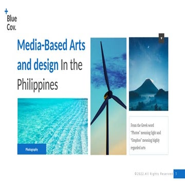 Media based arts and designs in the philippines | PPTX