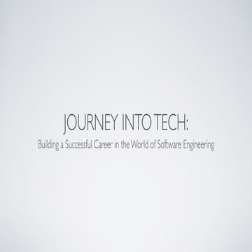 Digital Business Summit 2021 - Journey into Tech: Building a Successful Caree...