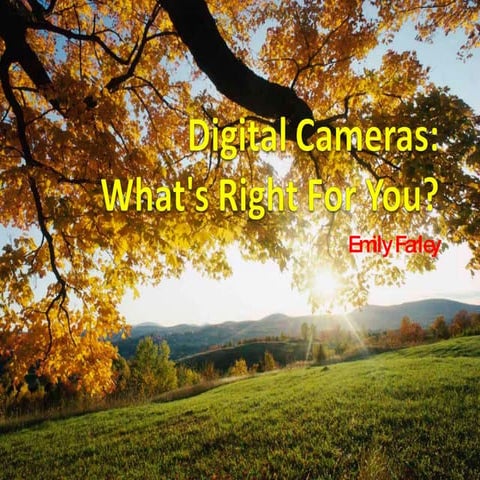 Digital Cameras Powerpoint