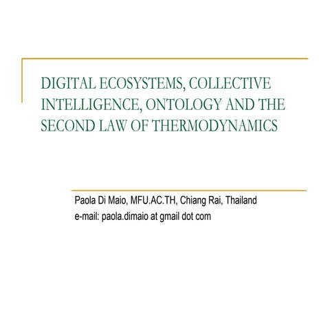 DIGITAL ECOSYSTEMS | PPT
