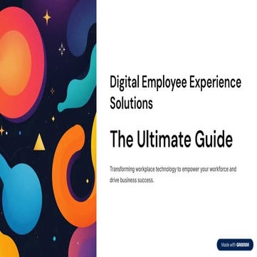 Digital Employee Experience Solutions - The Ultimate Guide