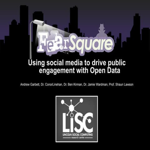 Using Social Media to drive public engagement with Open Data