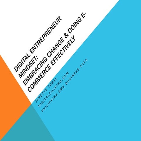 Digital Entrepreneur Mindset: Embracing Change and Doing E-Commerce Effective...