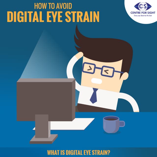 Illustration of Symptoms Of Digital Fatigue Syndrome