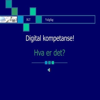 Digital kompetanse