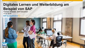 Digital Lernen bei der SAP
