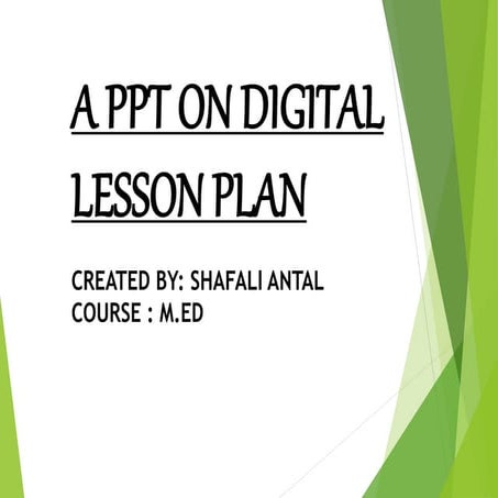 Digital lesson-plan-maths ppt