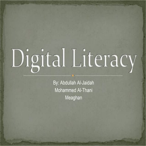 Digital Literacy
