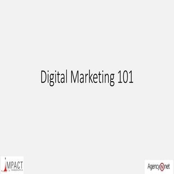 Digital marketing-101