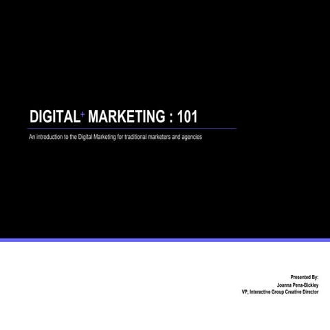 Digital + Marketing 101