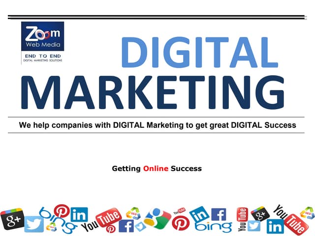 Zoom Web Media - Digital marketing Service Offerings