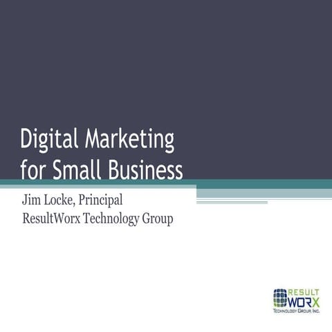 Digital Marketing for Small Business v3