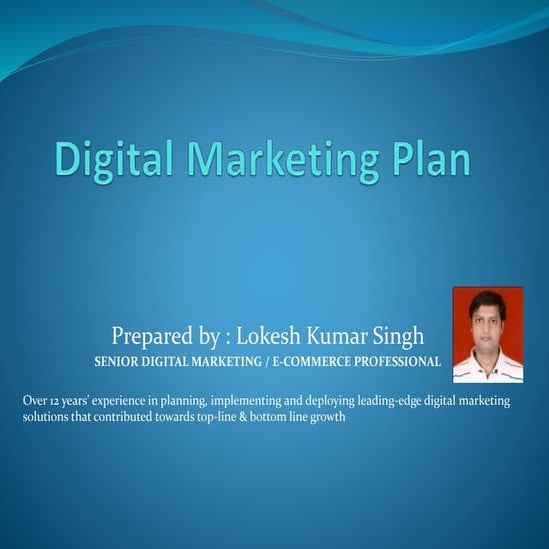 Digital Marketing Plan Presentation 