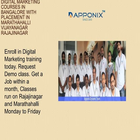 Digital Marketing Courses in Bangalore 1