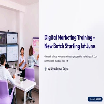 Join Our New Digital Marketing Training Batch – Starting 1st June at ...