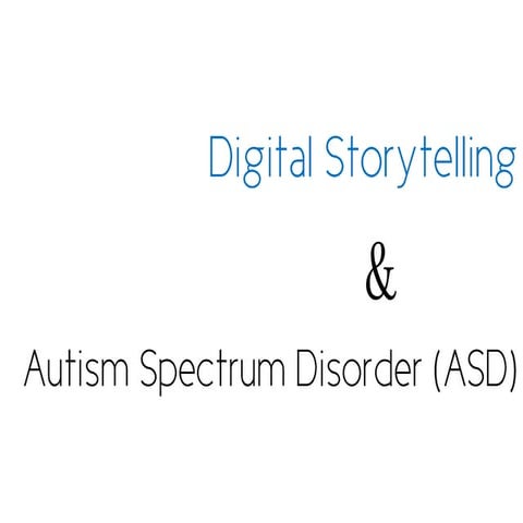 Digital Storytelling For Students With Autism
