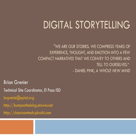 Digital Storytelling