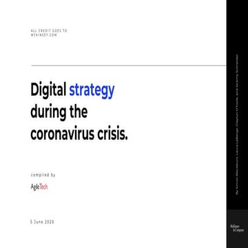 Digital strategy during coronavirus crisis
