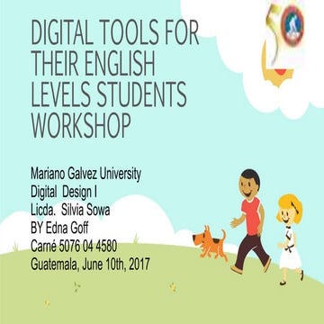 Digital Tools for Their English Levels 2017 | PPTX