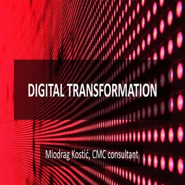 Digital transformation Online guide to expert analyses and digital strategy d...