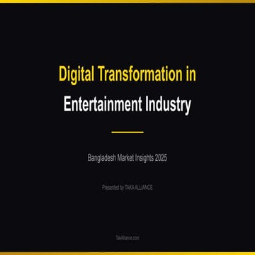 Digital Transformation in Entertainment Industry Bangladesh 2025