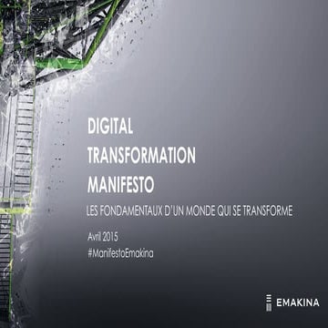 Digital Transformation Manifesto - Par Emakina (extrait)