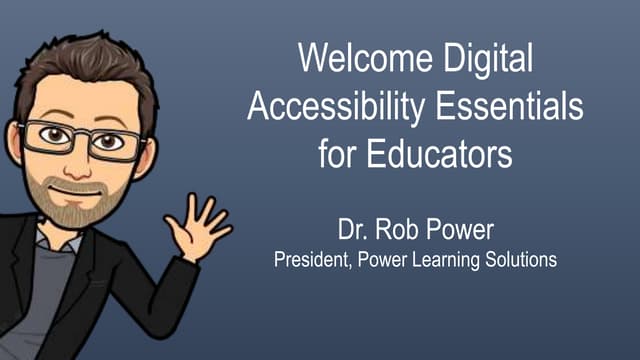 Digital Accessible Essentials for Educators