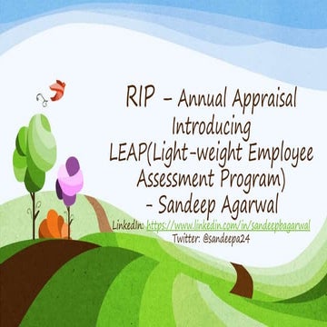 END of Annual Appraisals - Embrace New Age LEAP Assesment