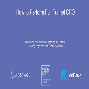 How to Perform Full Funnel CRO