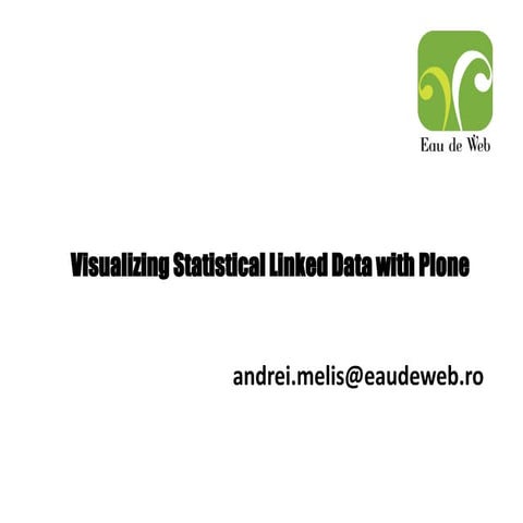 Visualising statistical Linked Data with Plone