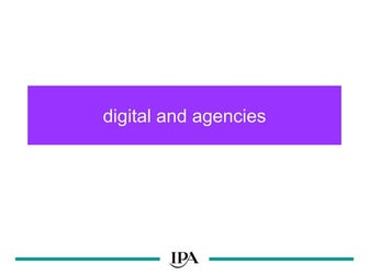 Digital and agencies