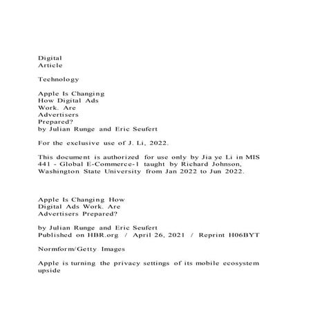 DigitalArticleTechnologyApple Is ChangingHow Digit