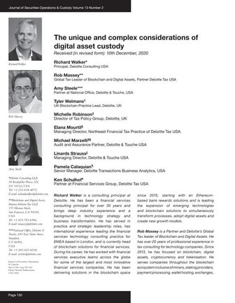 The unique and complex considerations of digital asset custody