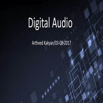Digital audio | PPTX