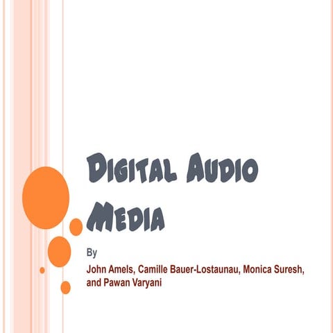 Digital audio formats