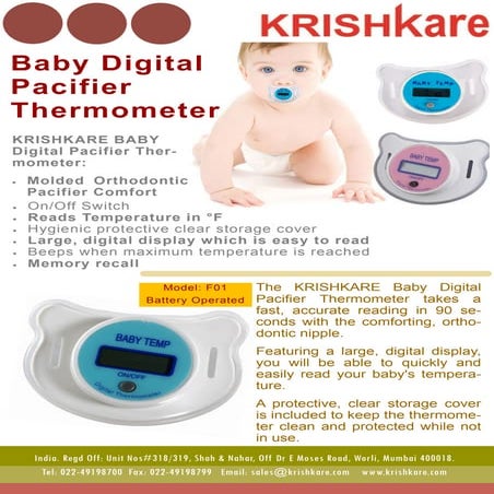 Digital baby Pacifier | PDF