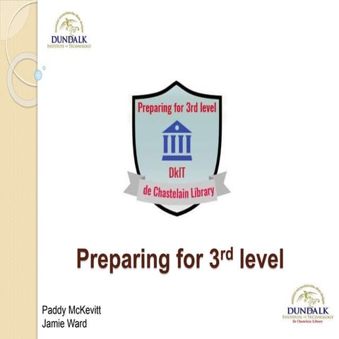 Preparing for 3rd level