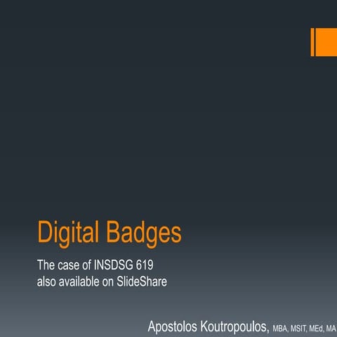 Digital badges - NERCOMP Gameful Learning Presentation