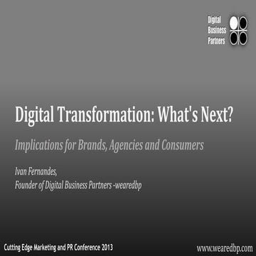 wearedbp.com (Extented): Digital Transformation - What's Next?