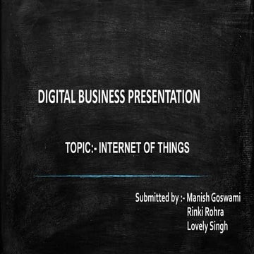 Internet of things PPT