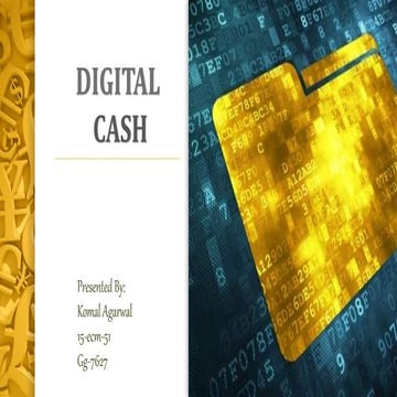 Digital cash  final