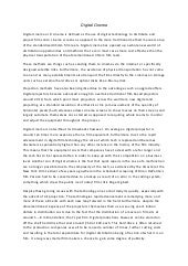 digital cinema essay