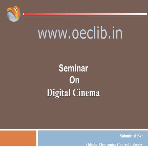 Digital Cinema ppt | PPTX