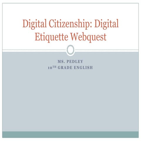 Digital citizenship